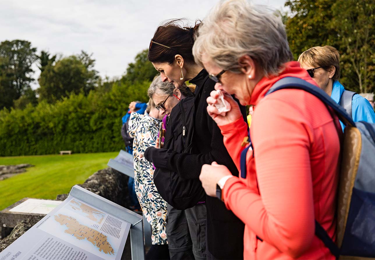 Boyne Valley Camino group reading history